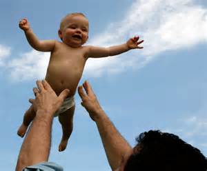 baby in air